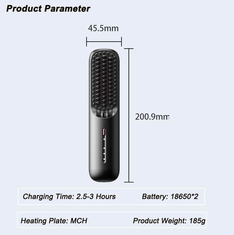 HB-X1 Cordless  Hair Straightener Comb